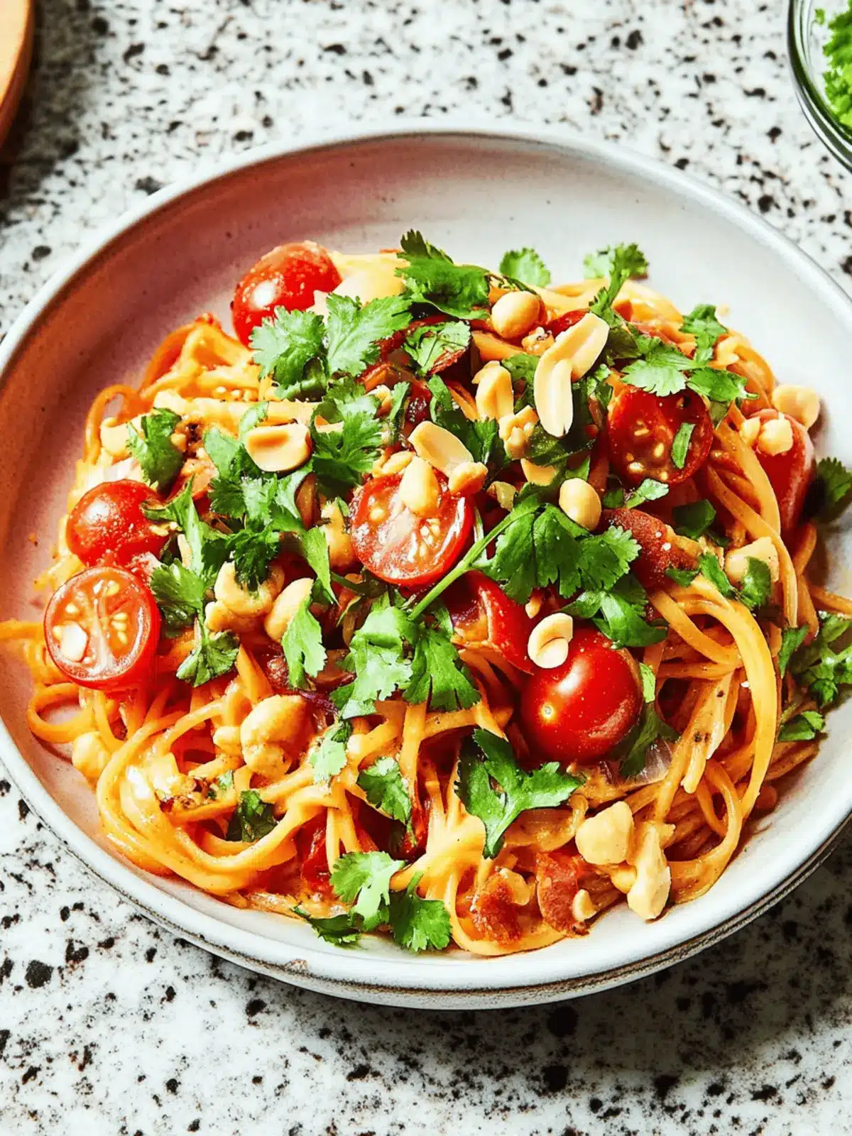 Cold Noodles With Tomatoes and Peanut Sauce