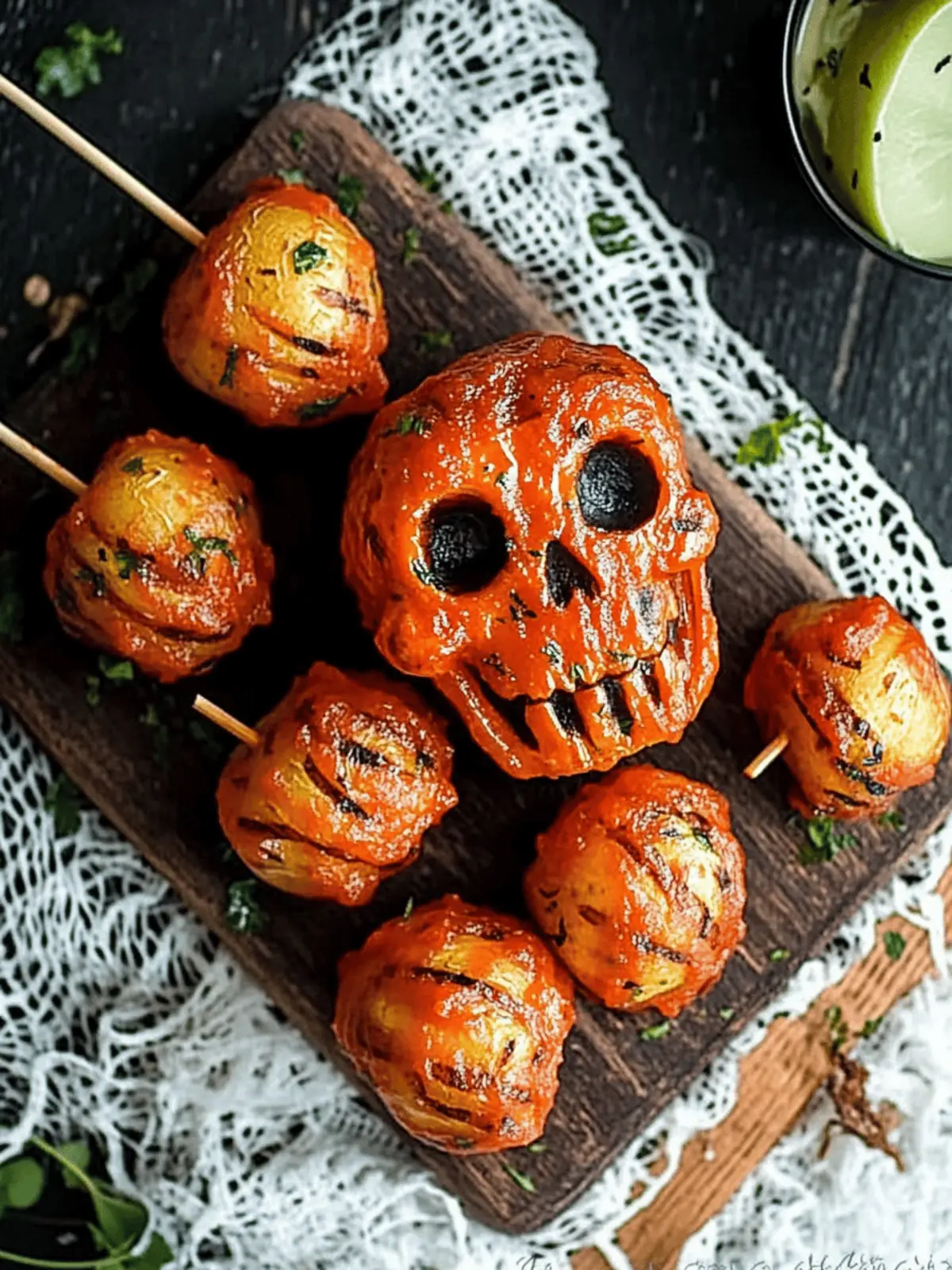 Spooky Halloween Skull Potatoes