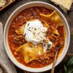 Comforting Vegetarian Lasagna Soup