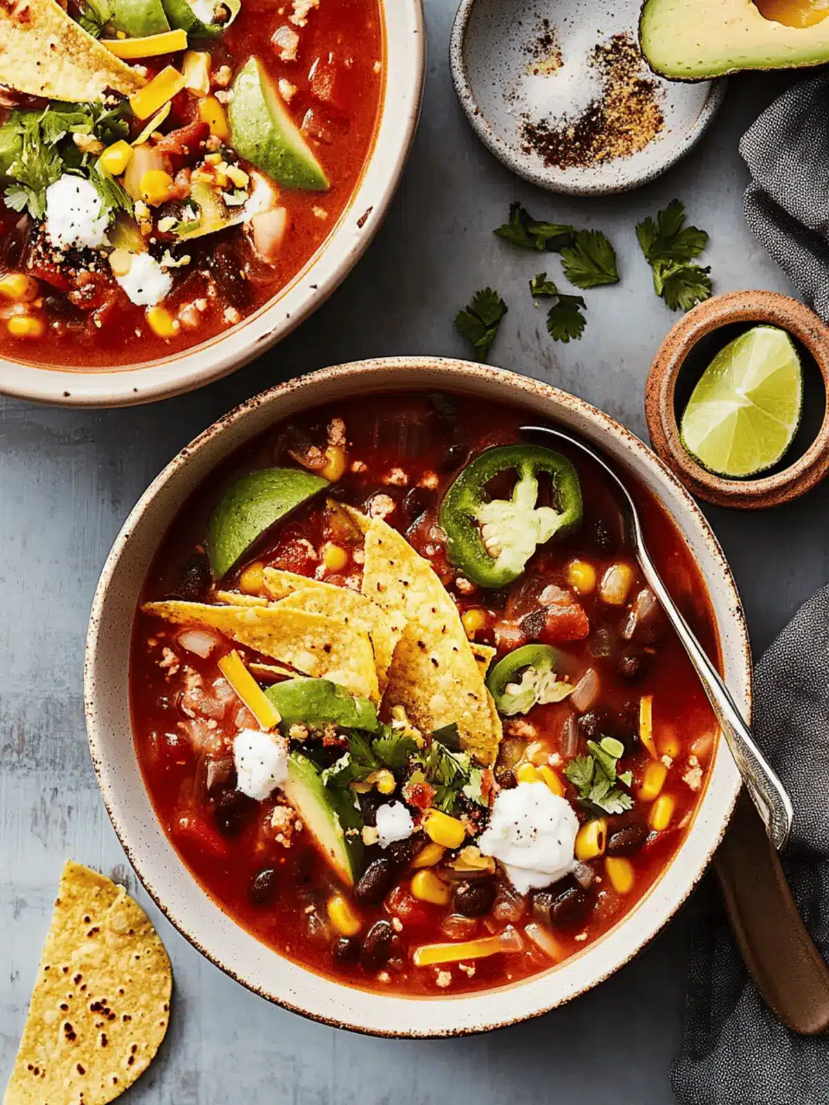 Vegetarian Tortilla Soup