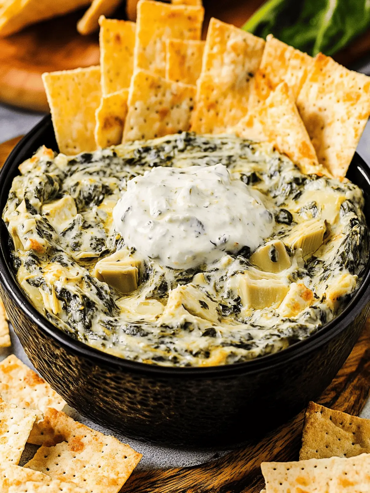 Crockpot Spinach & Artichoke Dip