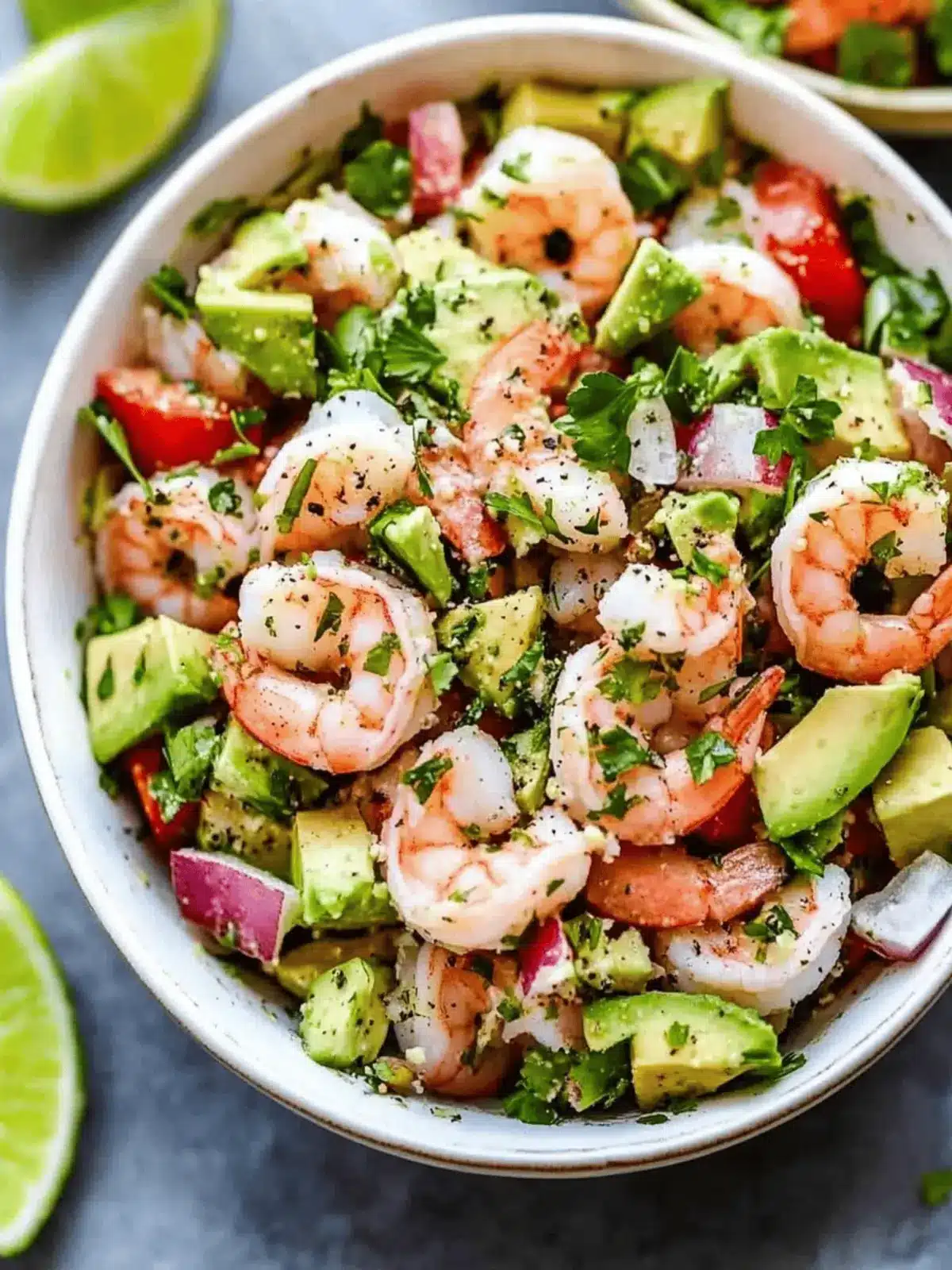 Zesty Lime Shrimp and Avocado Salad