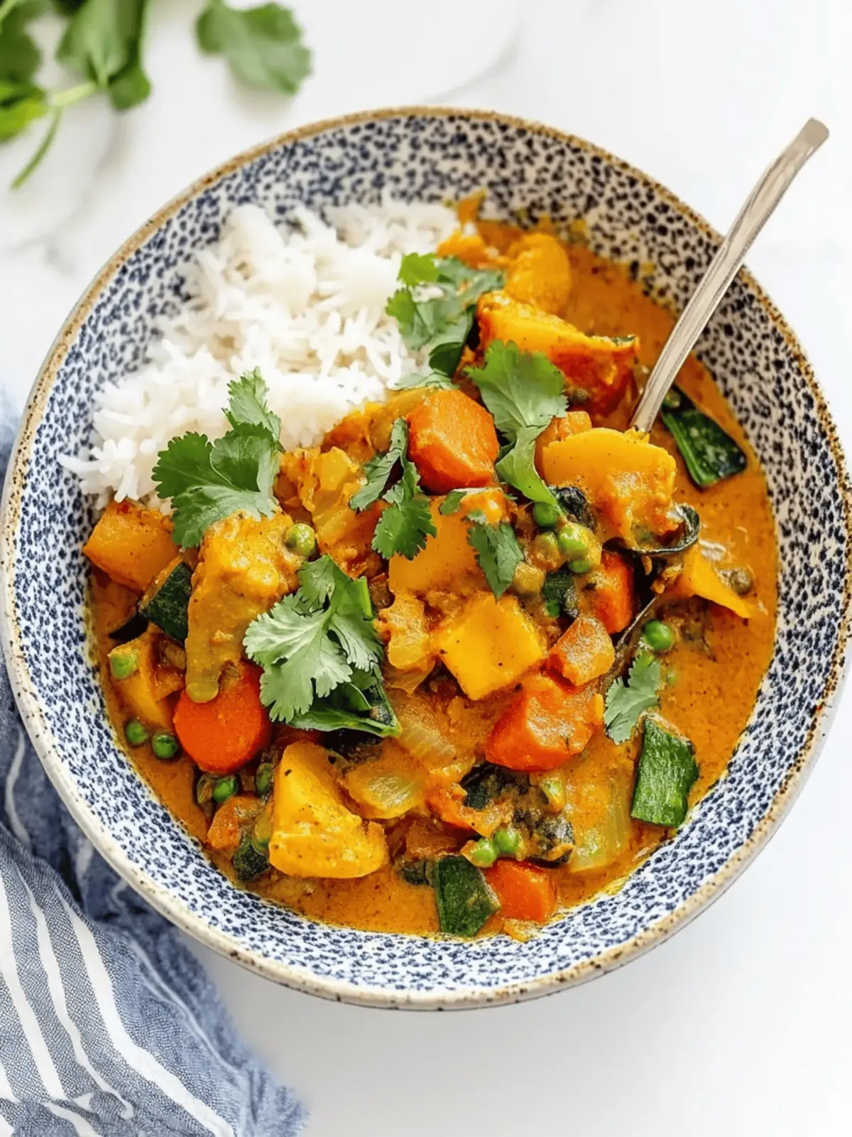Easy creamy vegetable curry