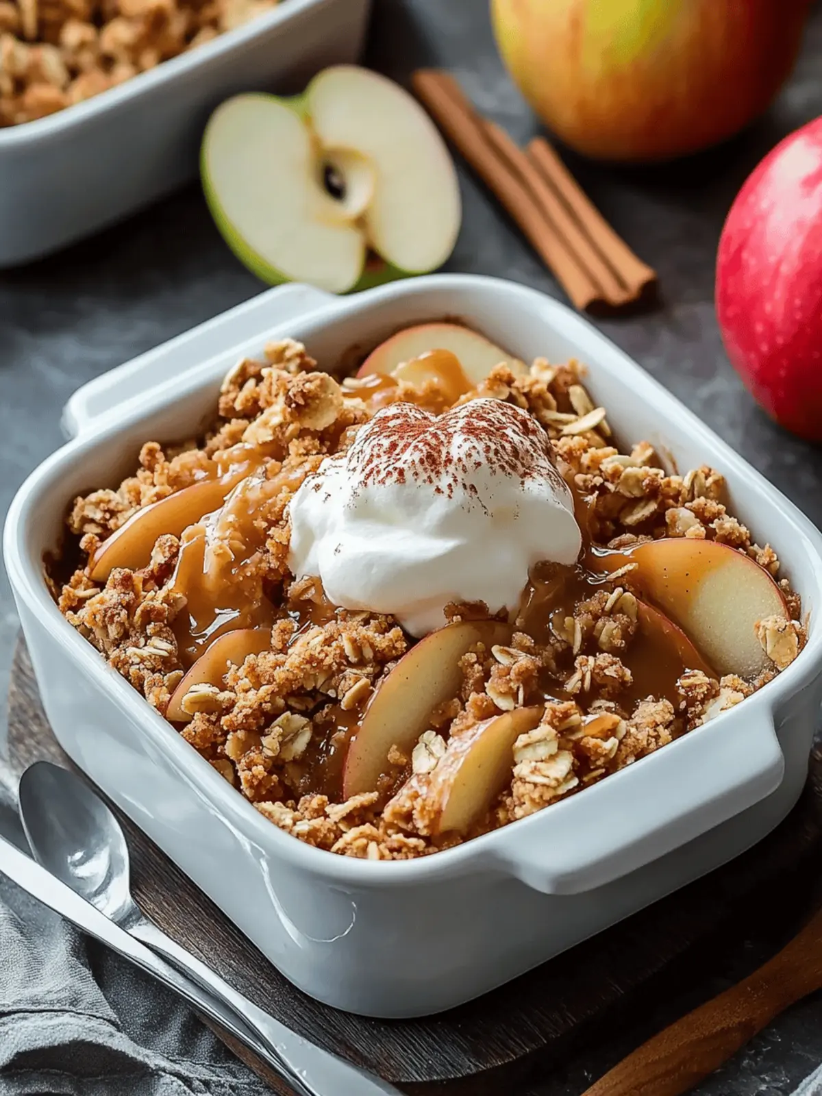 Caramel Apple Crisp