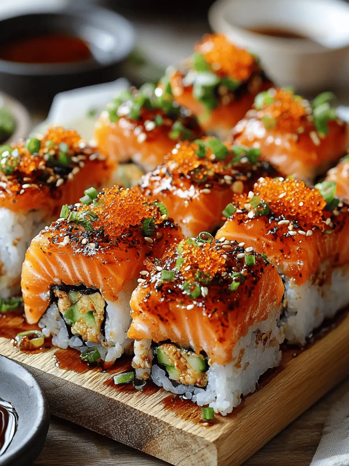 Spicy Salmon Sushi Bake