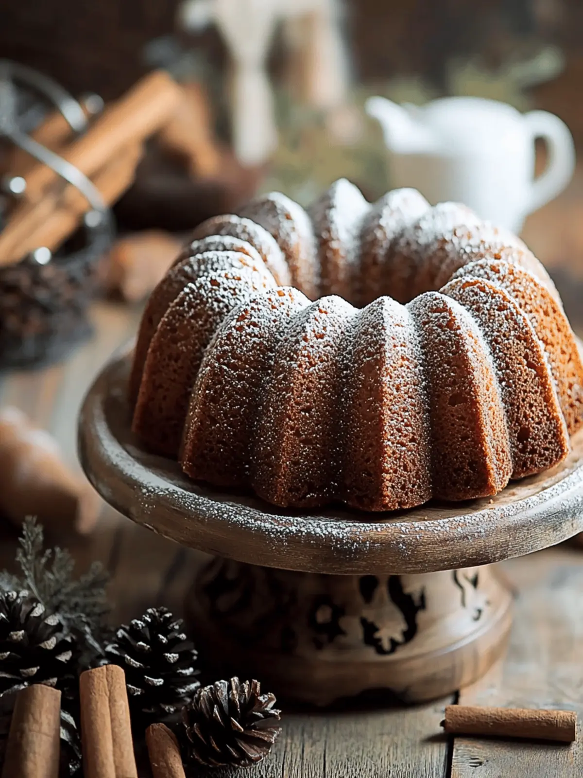Moist Gingerbread Bundt Cake with Irresistible Rum Glaze 5 Gingerbread Bundt Cake