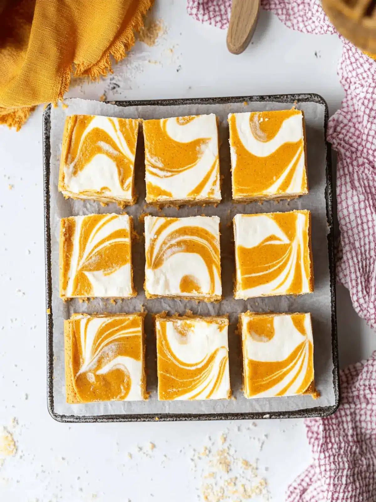 Pumpkin Cheesecake Bars