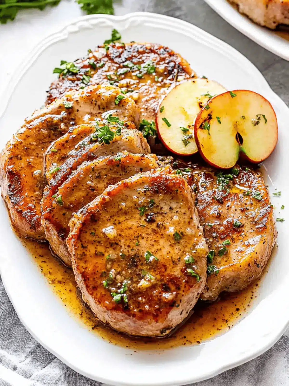 Pork Chops with Apple Cider Glaze