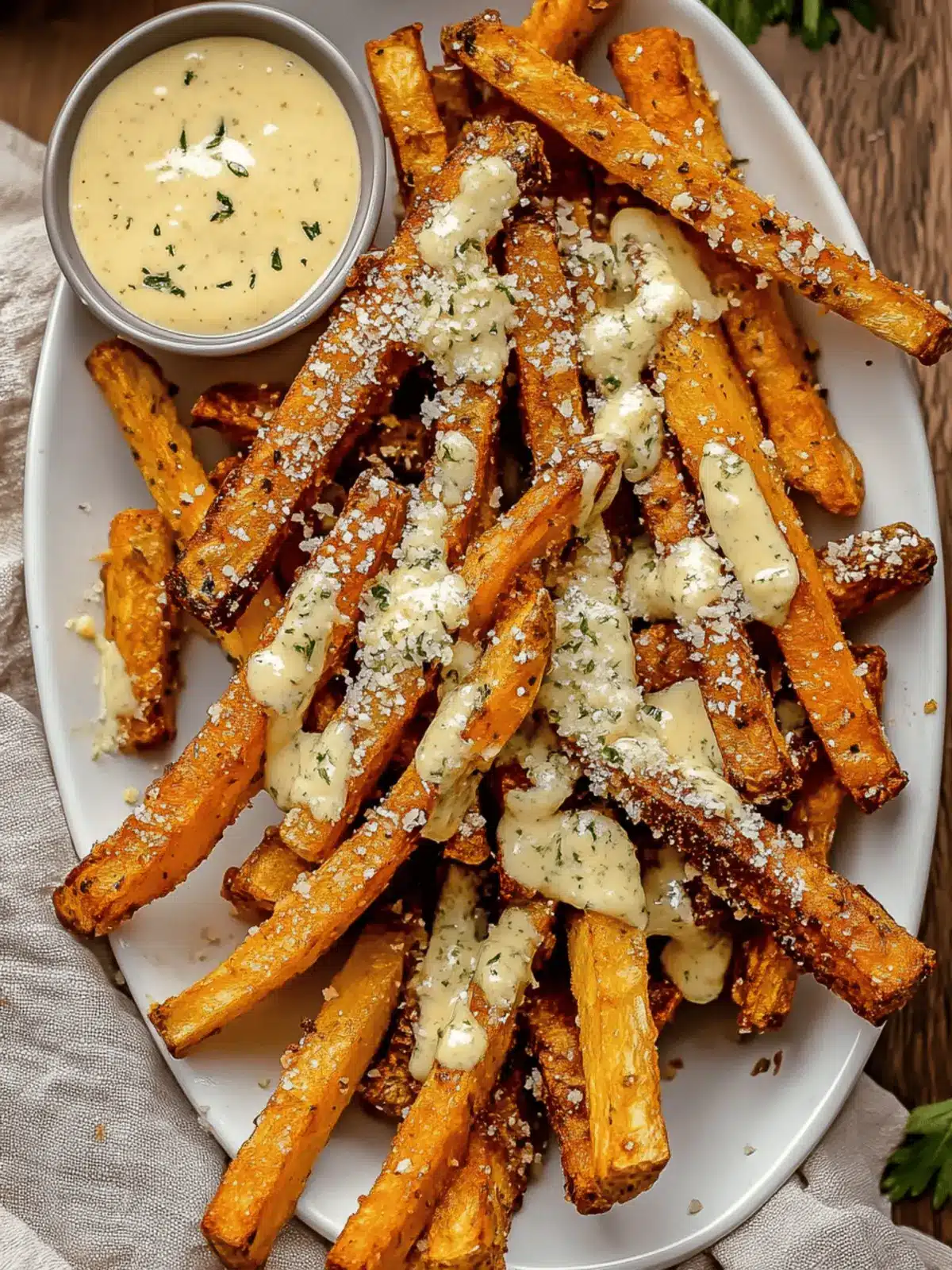 Air Fryer Garlic Parmesan French Fries
