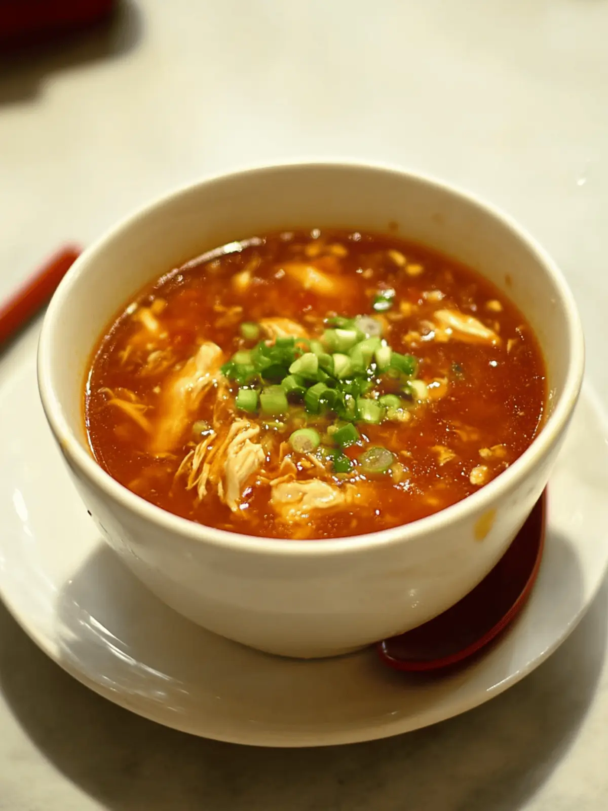 Chicken Hot And Sour Soup