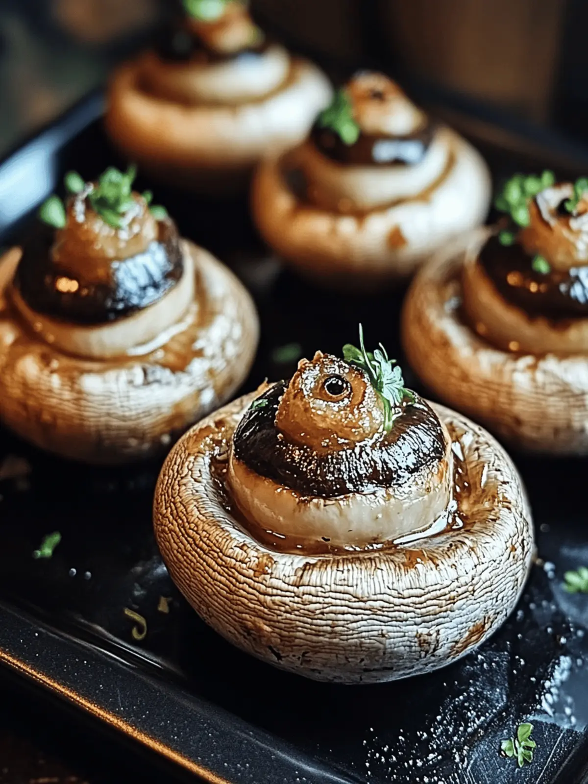 Stuffed Mushroom Eyeballs