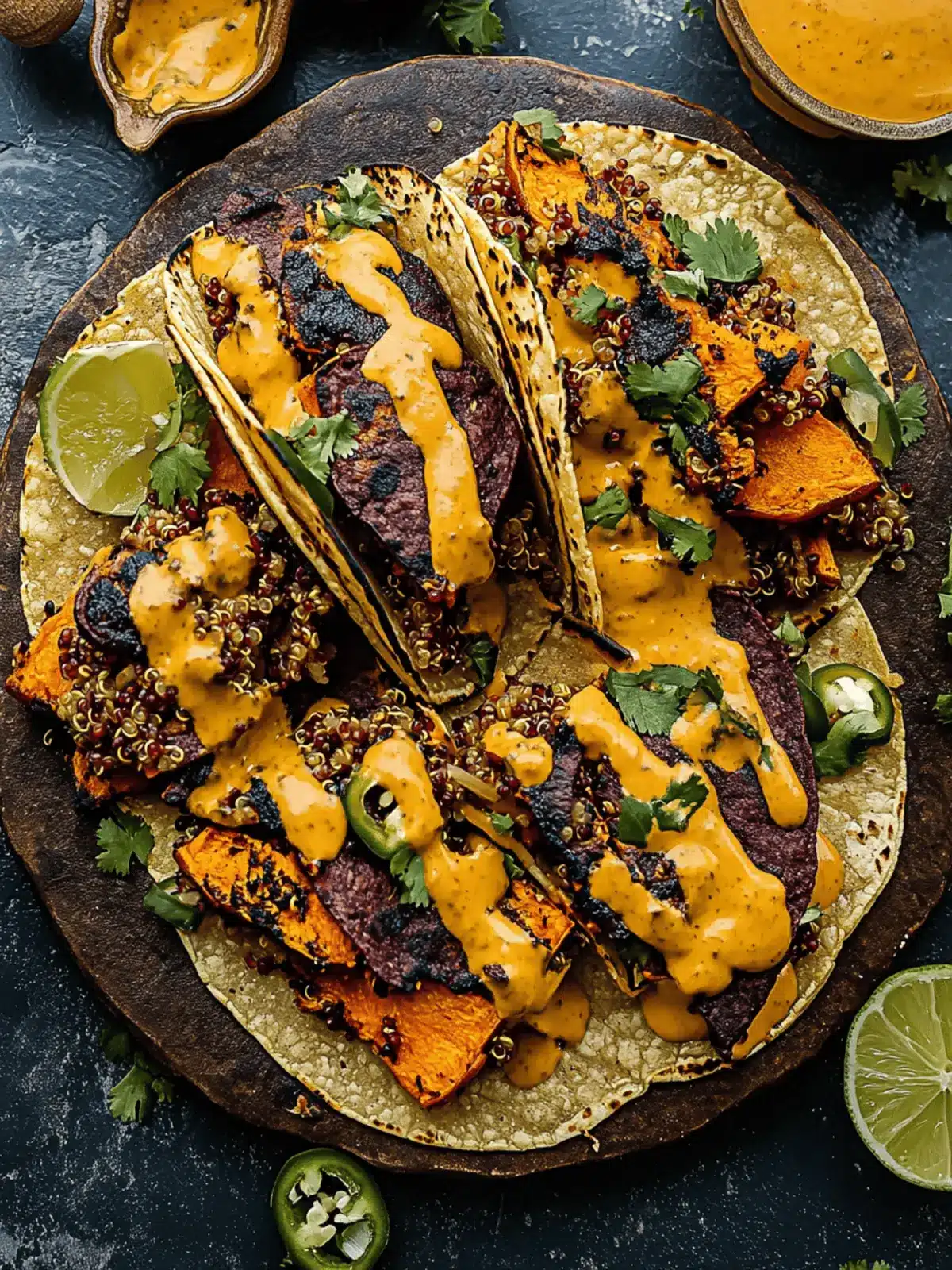 Chipotle Sweet Potato Quinoa Tacos