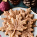 Thin & Crispy Cinnamon Maple Leaf Cookies