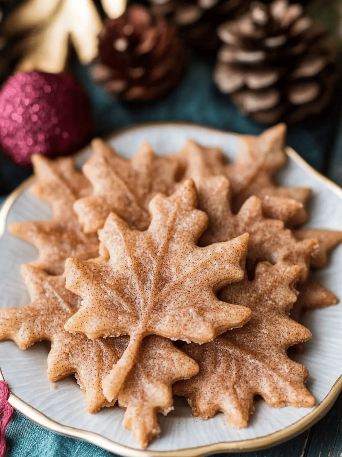 Thin & Crispy Cinnamon Maple Leaf Cookies