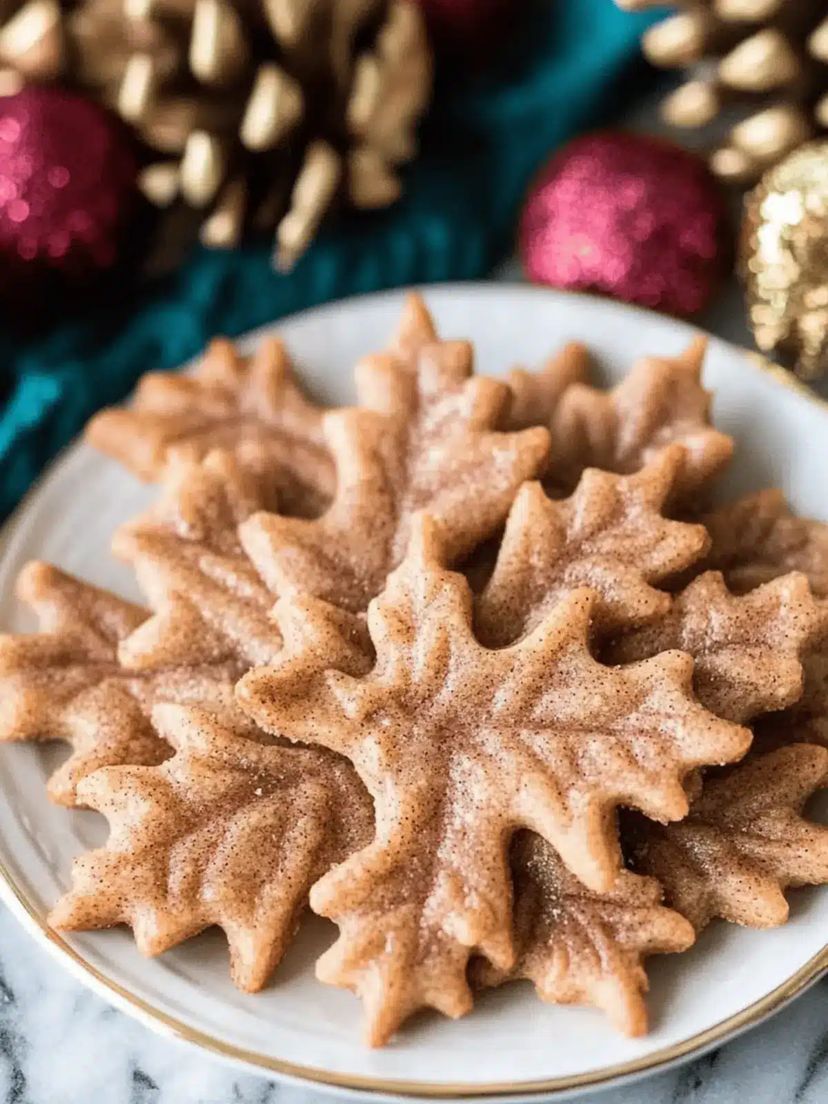 Thin & Crispy Cinnamon Maple Leaf Cookies