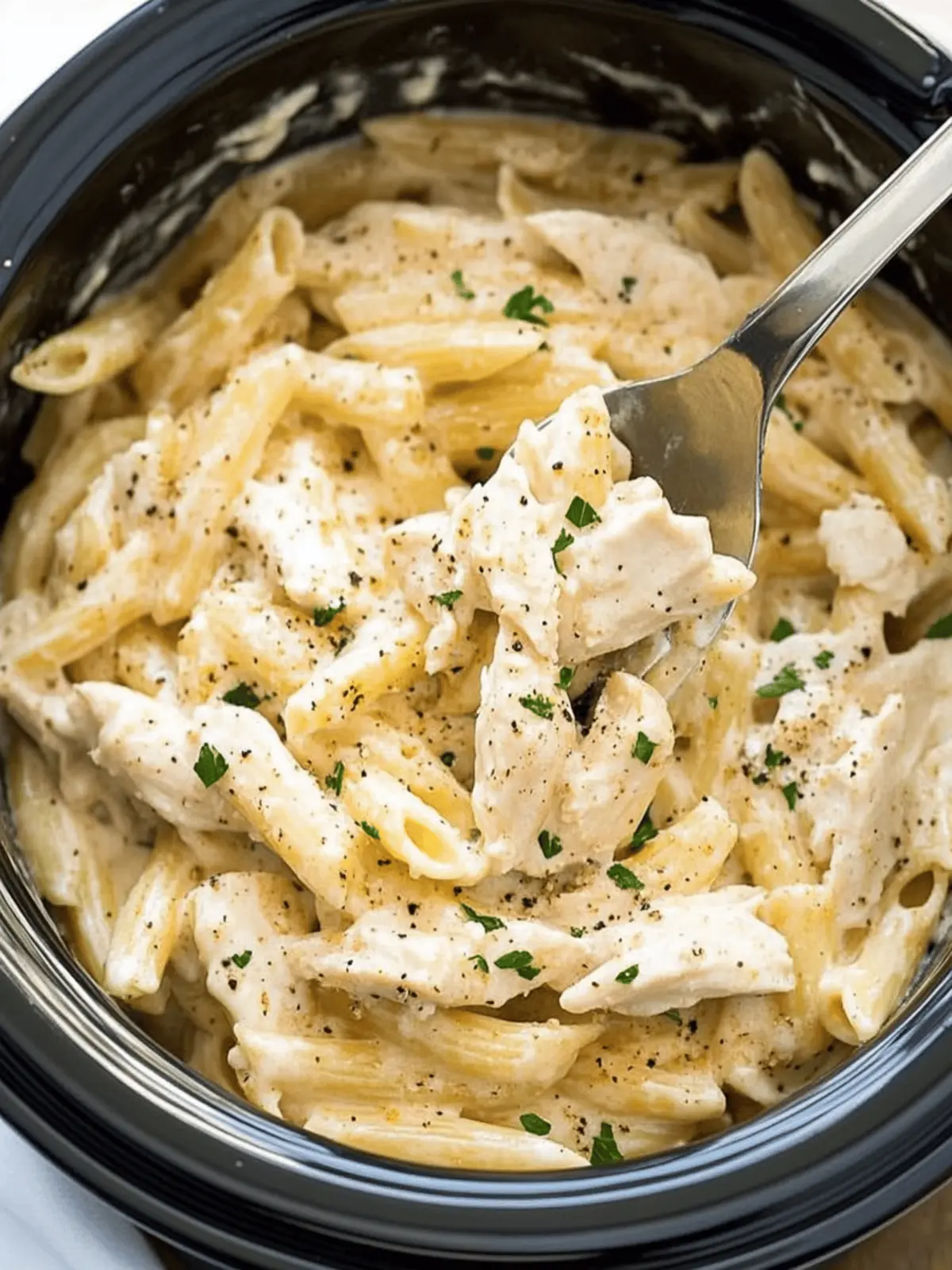 Crockpot Chicken Alfredo