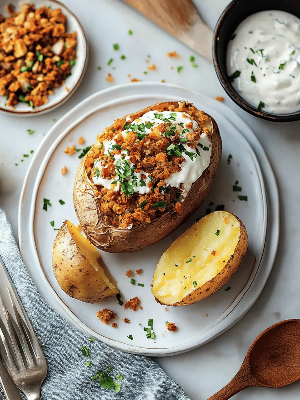 Ultimate Perfect Baked Potato: Crispy Skin, Fluffy Inside 4 Perfect Baked Potato