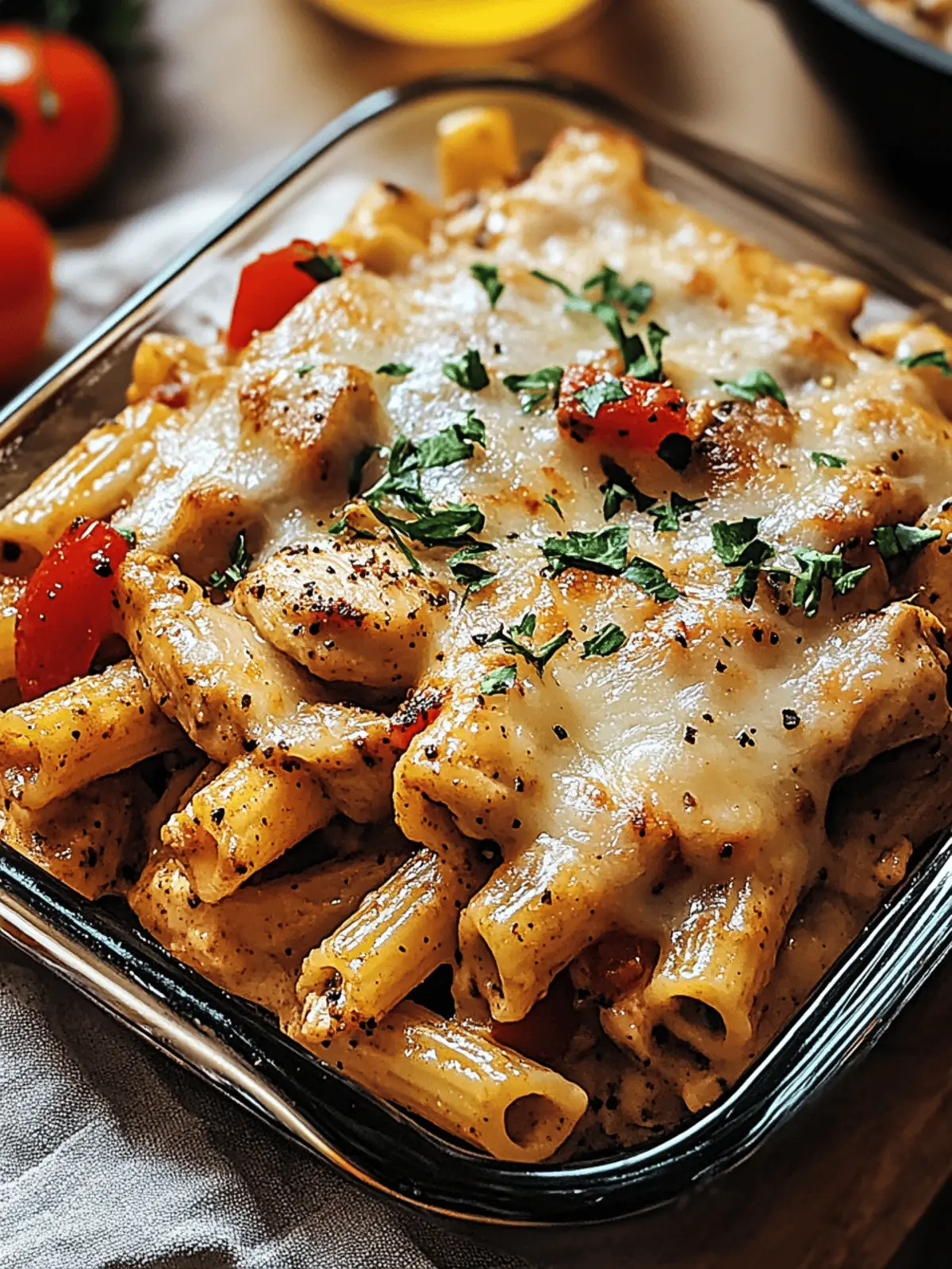 Honey Pepper Chicken Panini Pasta