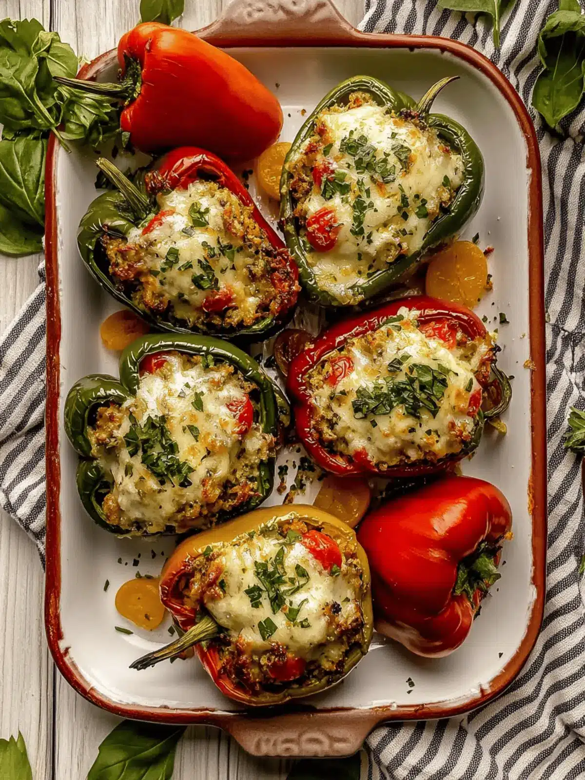 Stuffed Bell Peppers [Vegetarian]