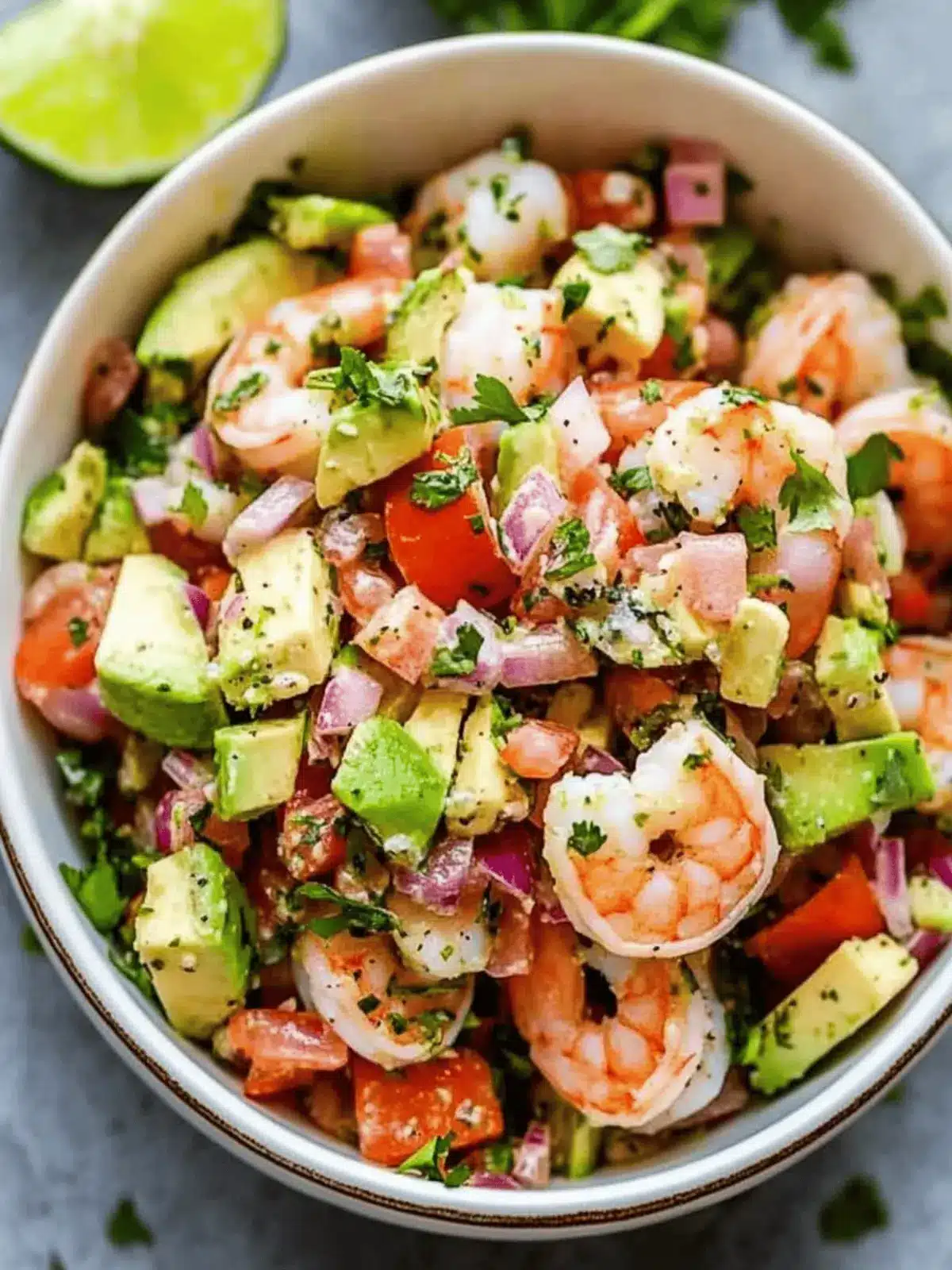 Zesty Lime Shrimp and Avocado Salad
