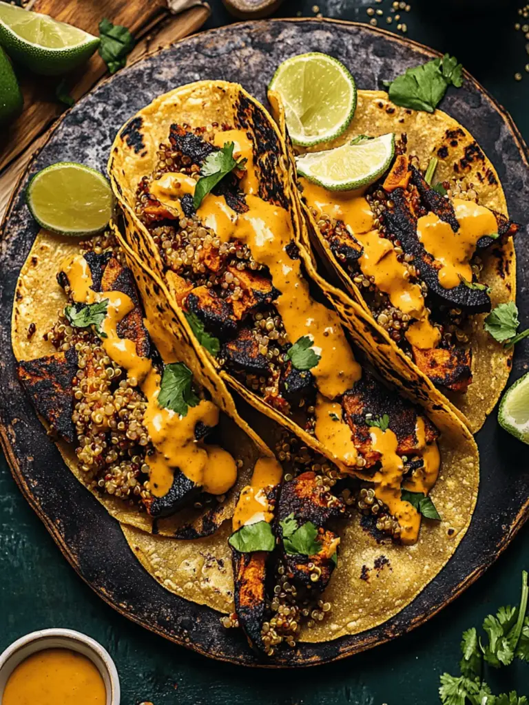 Chipotle Sweet Potato Quinoa Tacos