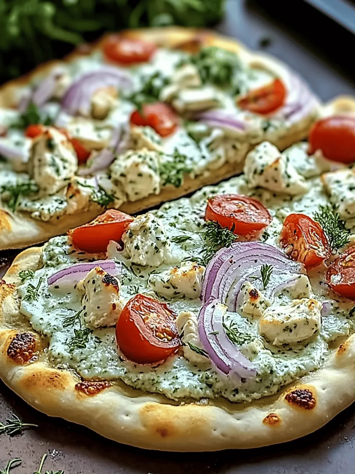 Tzatziki Chicken Pizza