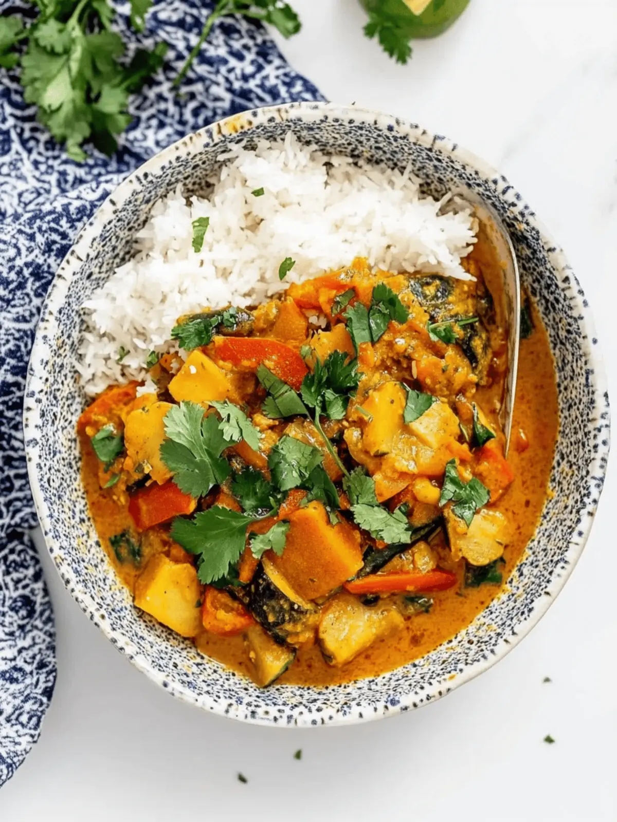 Easy creamy vegetable curry