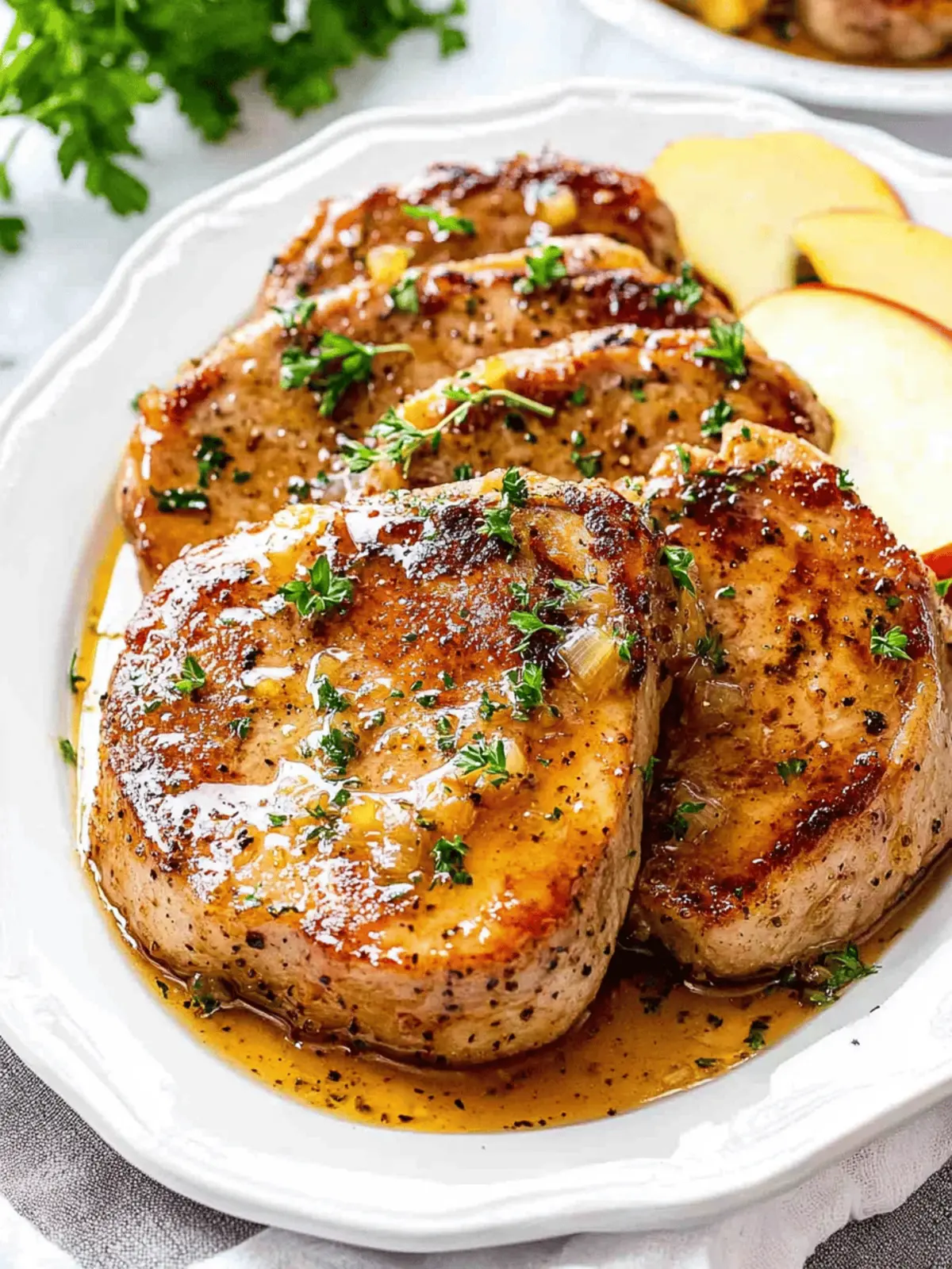 Pork Chops with Apple Cider Glaze