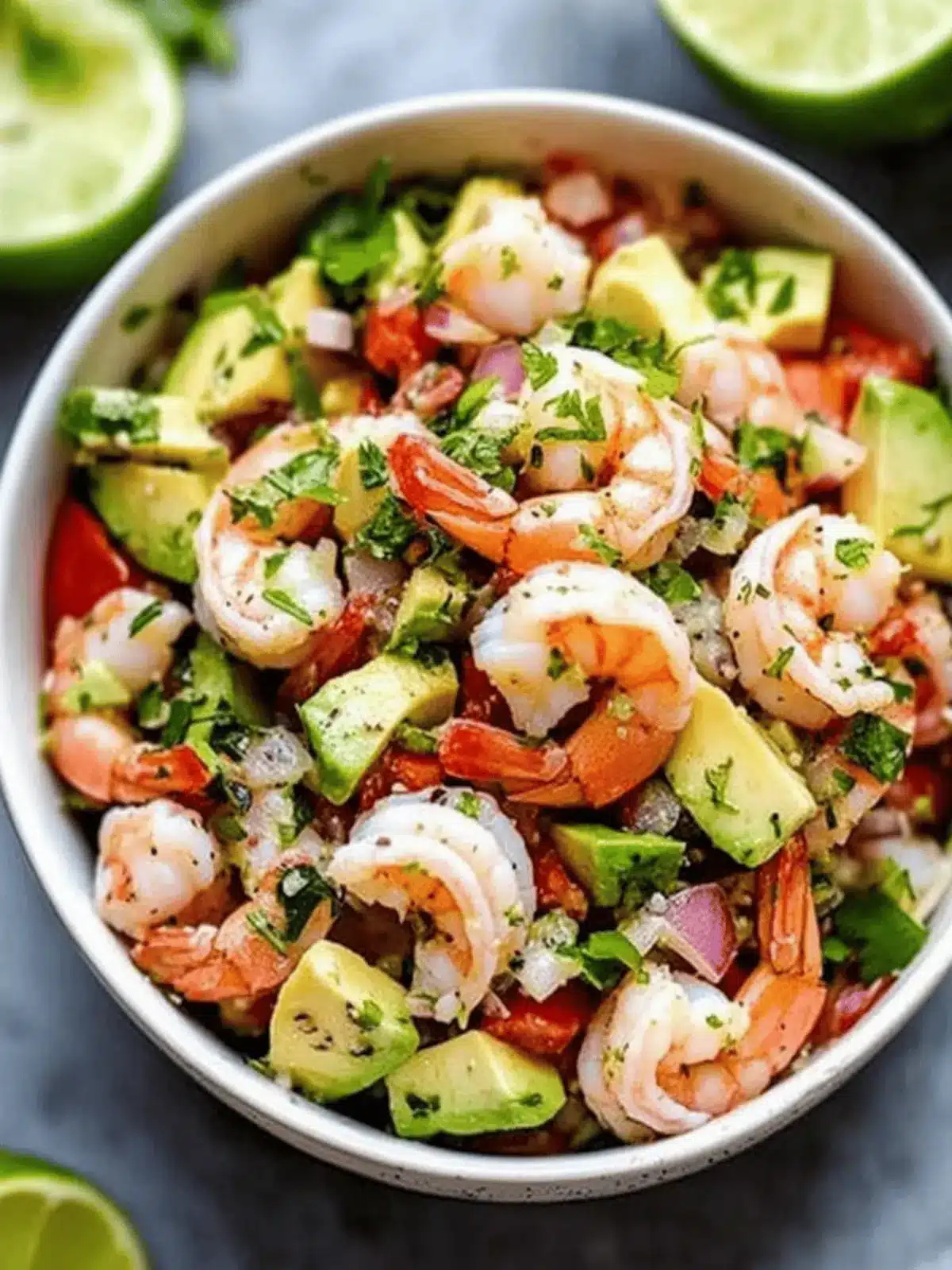 Zesty Lime Shrimp and Avocado Salad