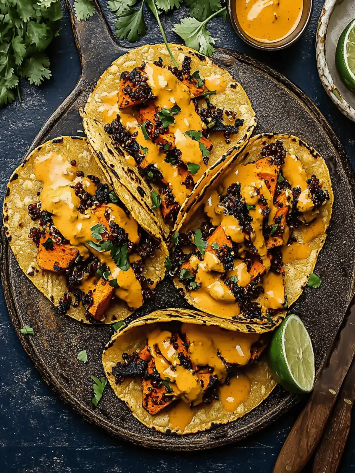 Chipotle Sweet Potato Quinoa Tacos