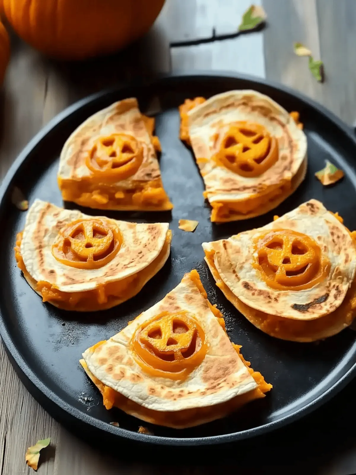 Cheesy Pumpkin Quesadillas