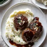 Mini Turkey Meatloaves with Roasted Garlic Cauliflower Mash