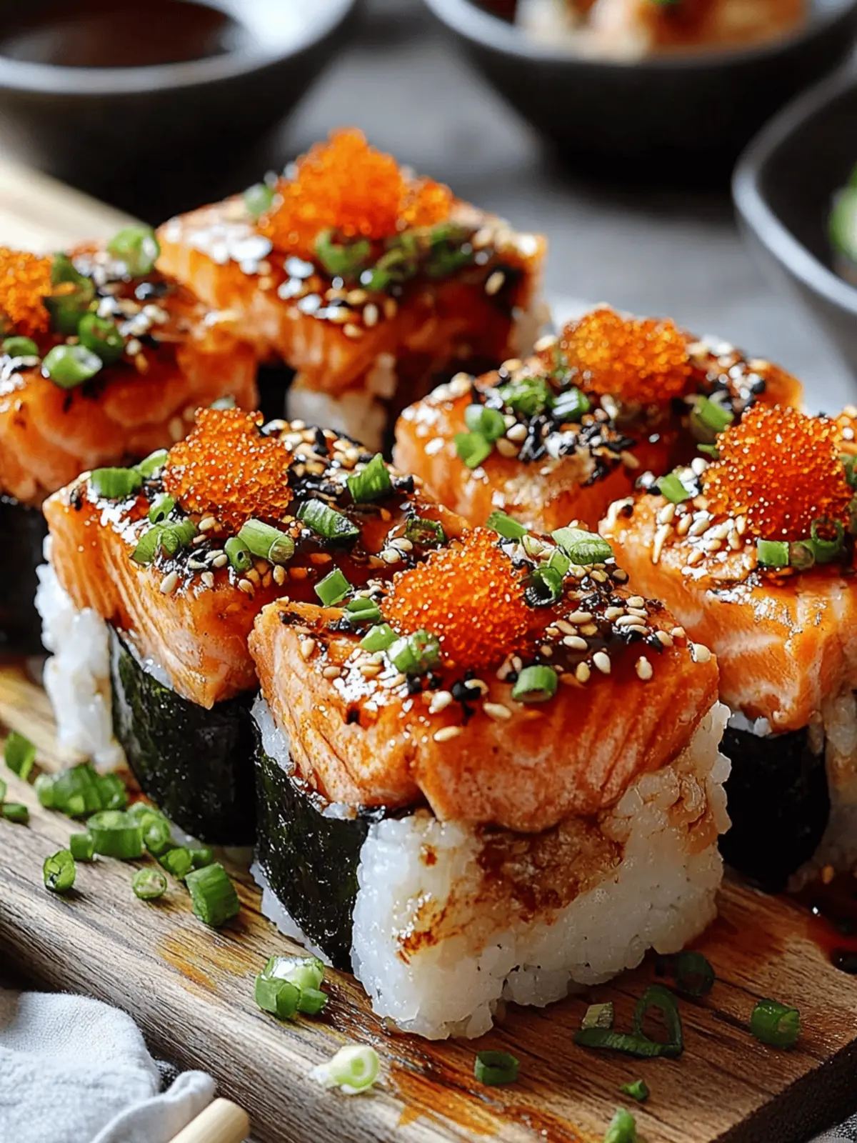 Spicy Salmon Sushi Bake