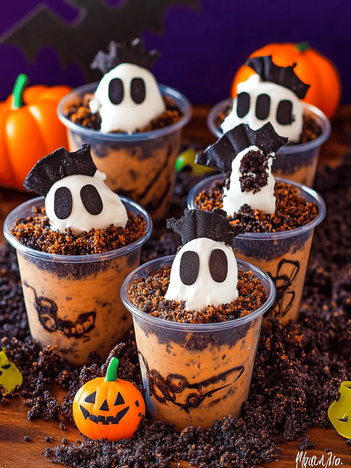 Halloween Graveyard Dirt Cups