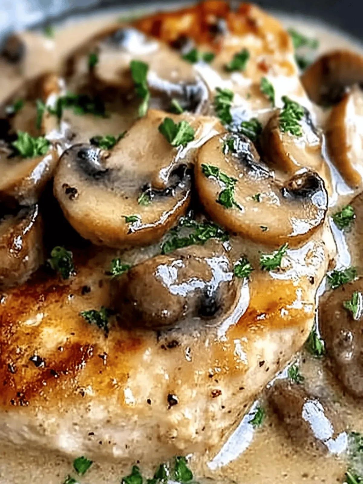 Mushroom Asiago Chicken