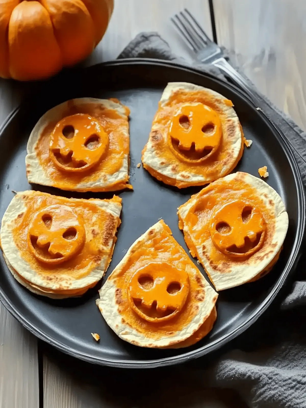 Cheesy Pumpkin Quesadillas