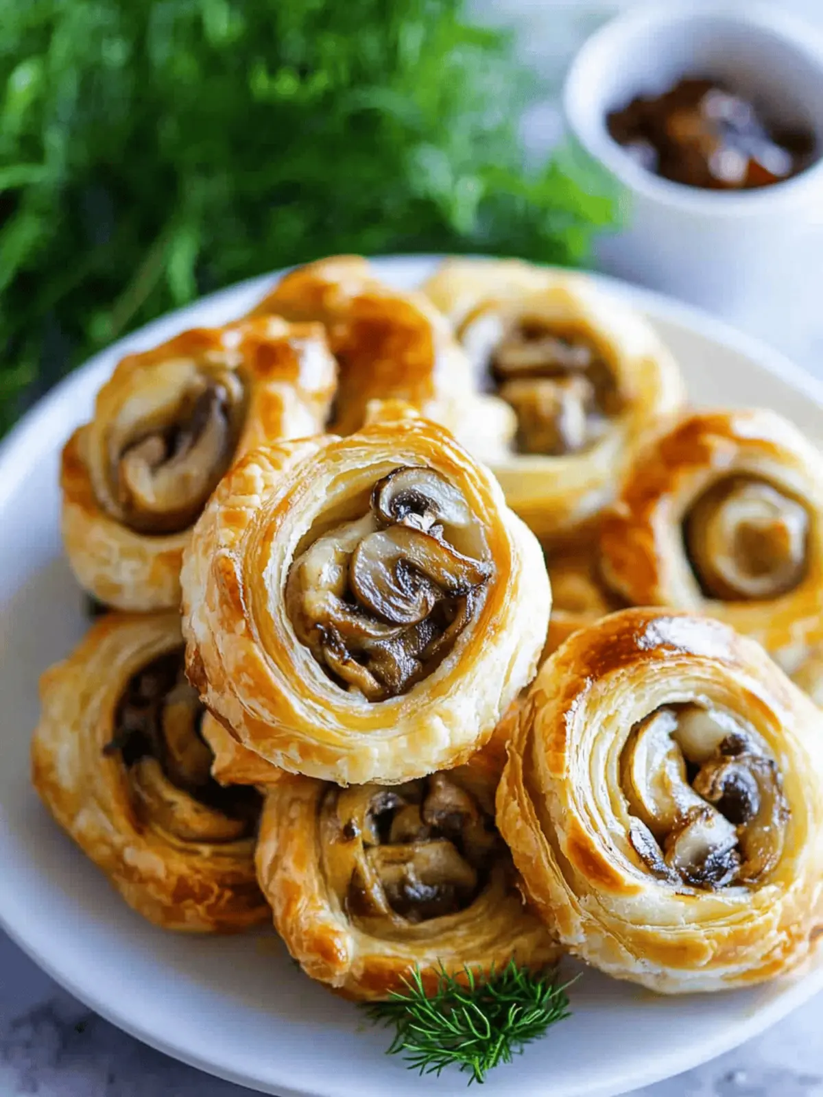 Mouthwatering Mushroom Puff Pastry Pinwheels You’ll Love 4 Mushroom Puff Pastry Pinwheels