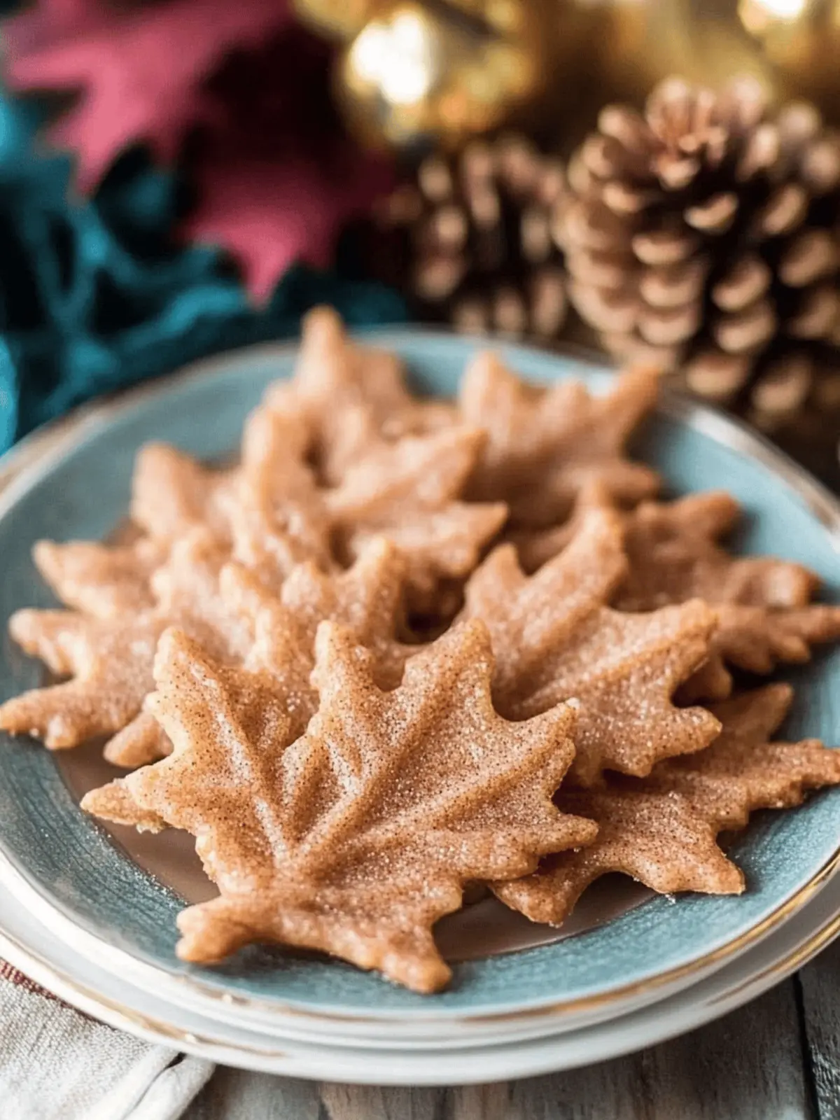 Thin & Crispy Cinnamon Maple Leaf Cookies