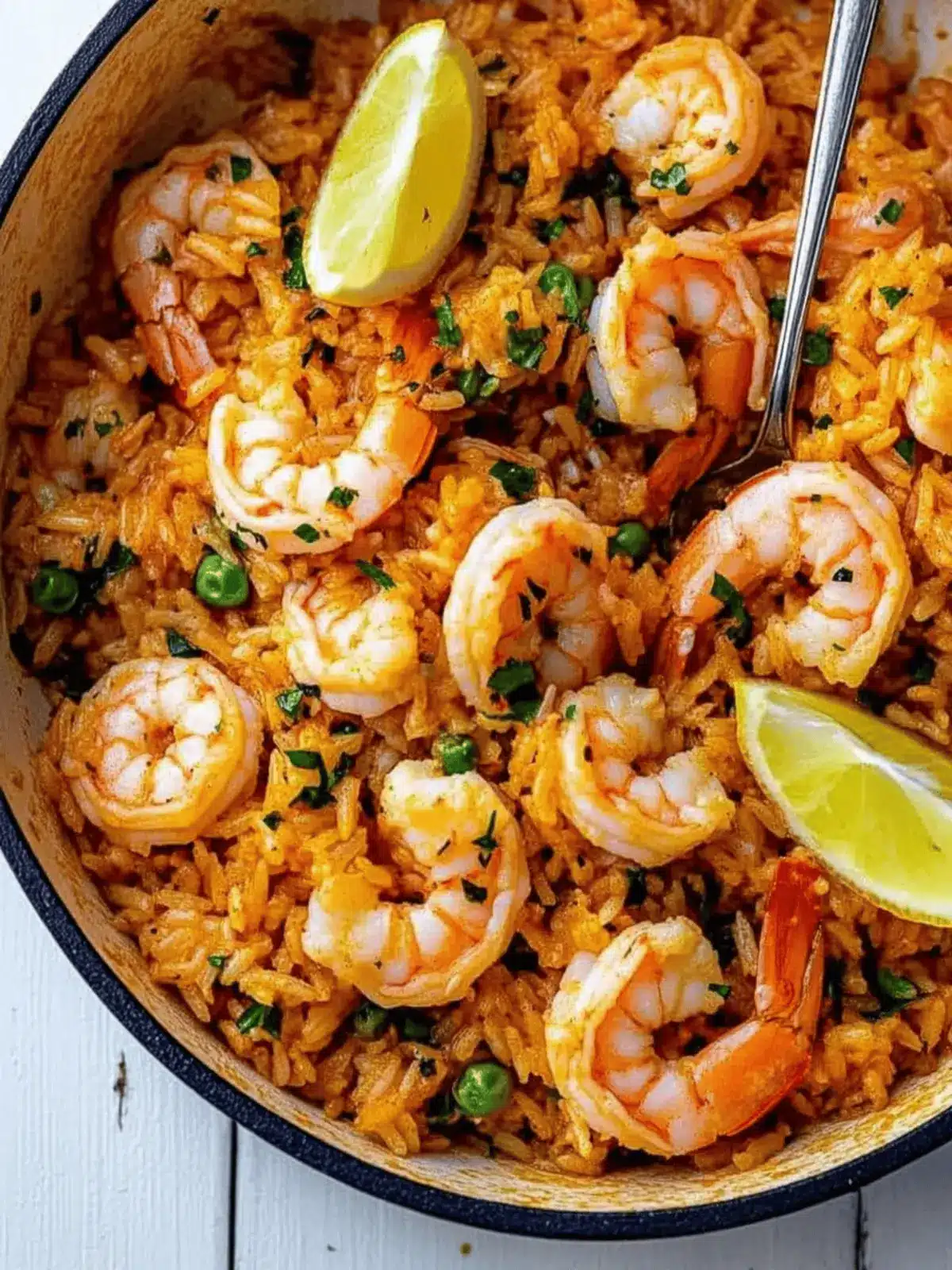 Easy garlic butter shrimp and rice