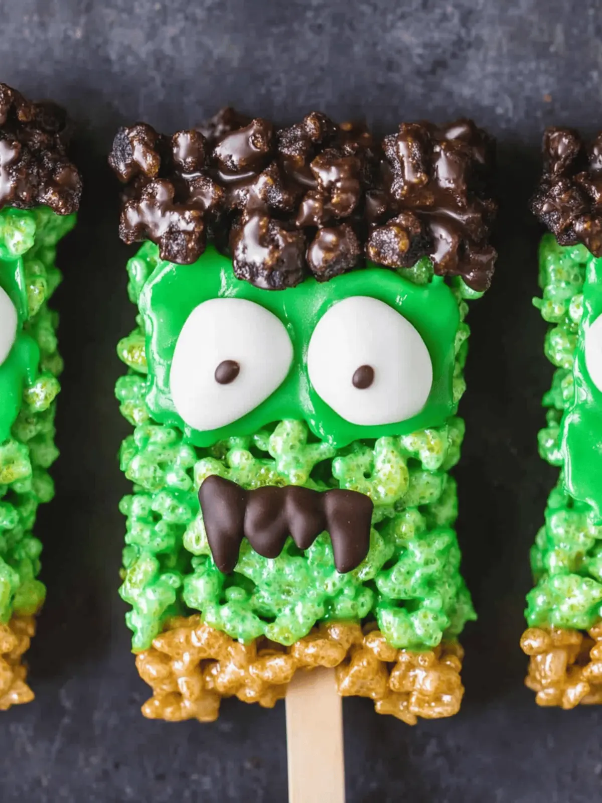 Frankenstein Rice Krispies Treats