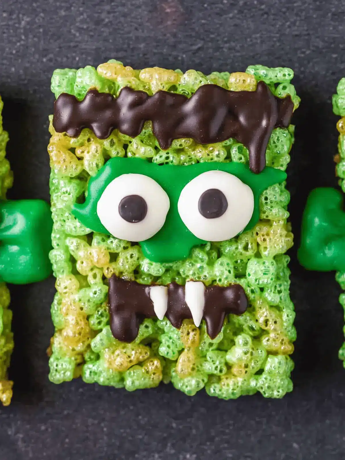 Frankenstein Rice Krispies Treats