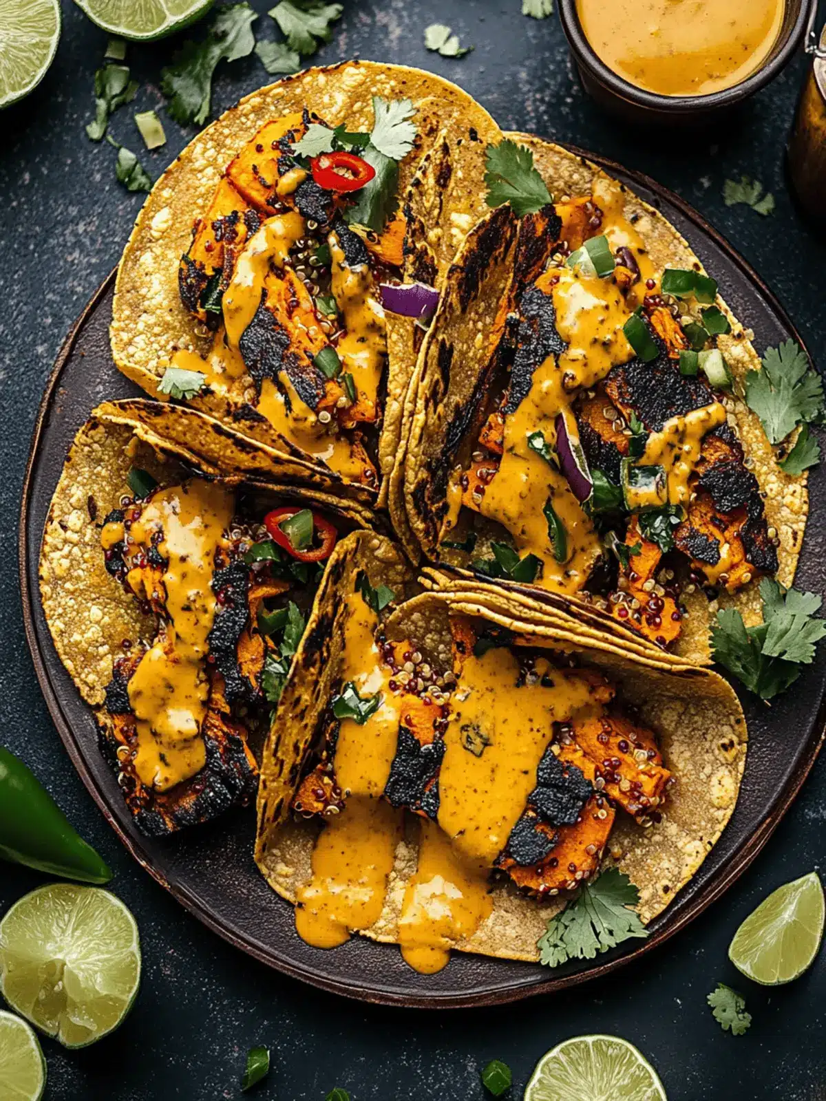 Chipotle Sweet Potato Quinoa Tacos