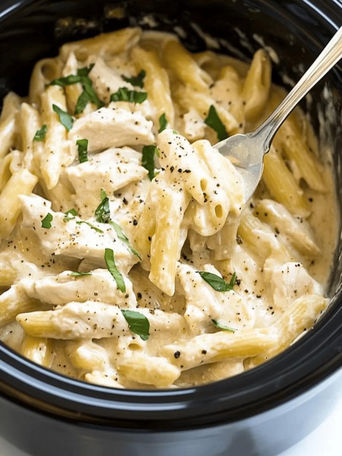 Crockpot Chicken Alfredo