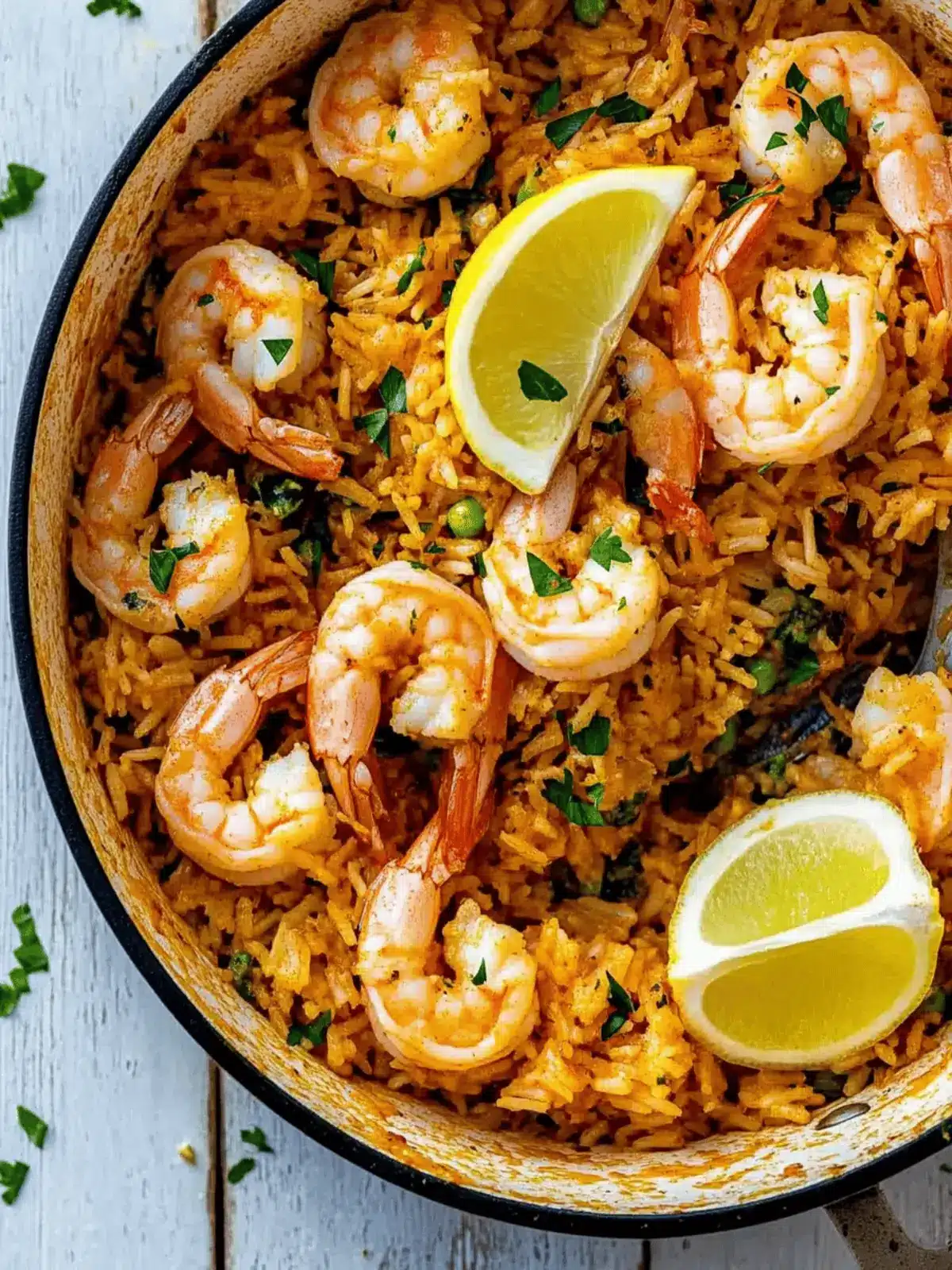 Easy garlic butter shrimp and rice