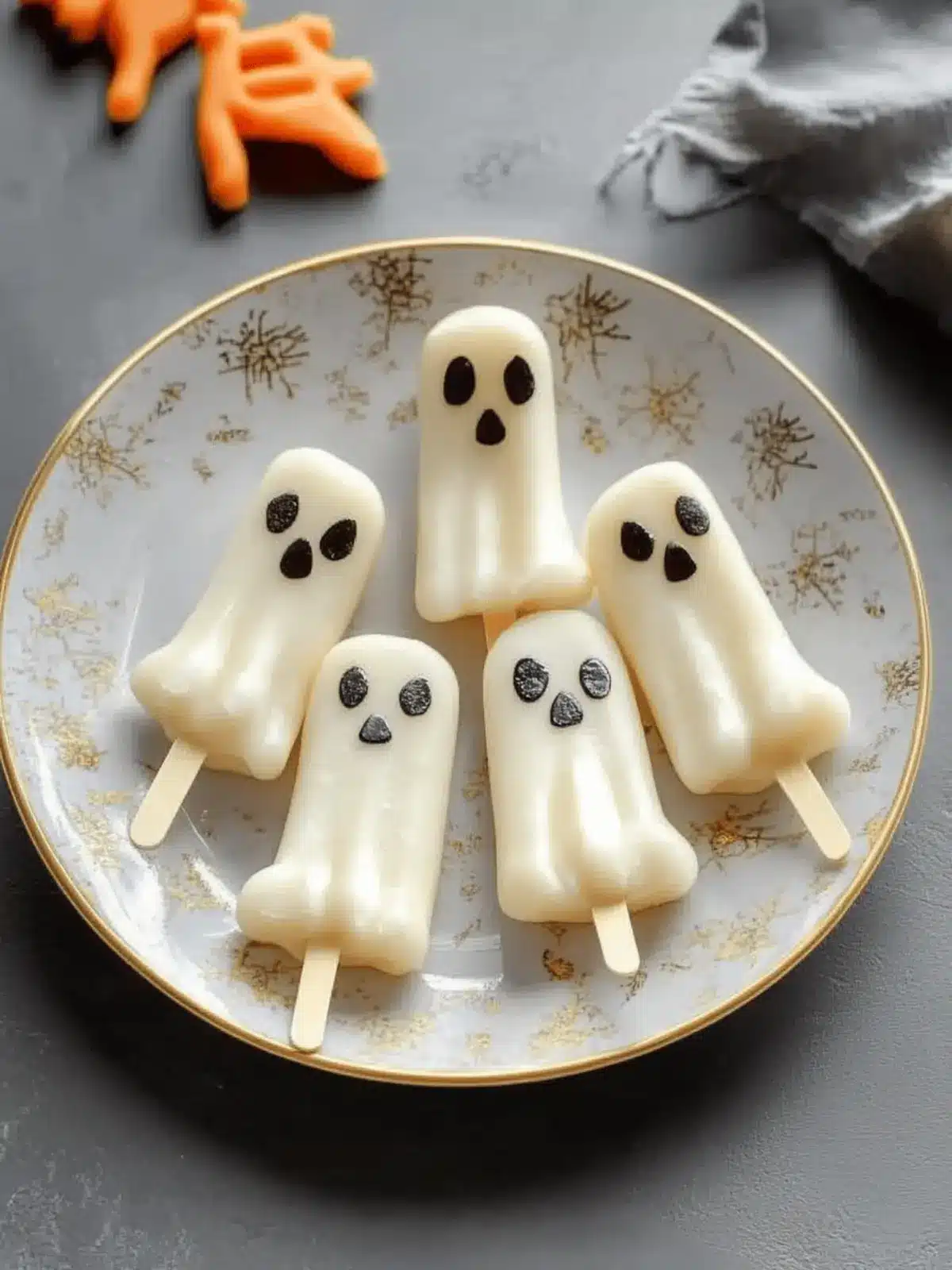 Ghostly Banana Pops