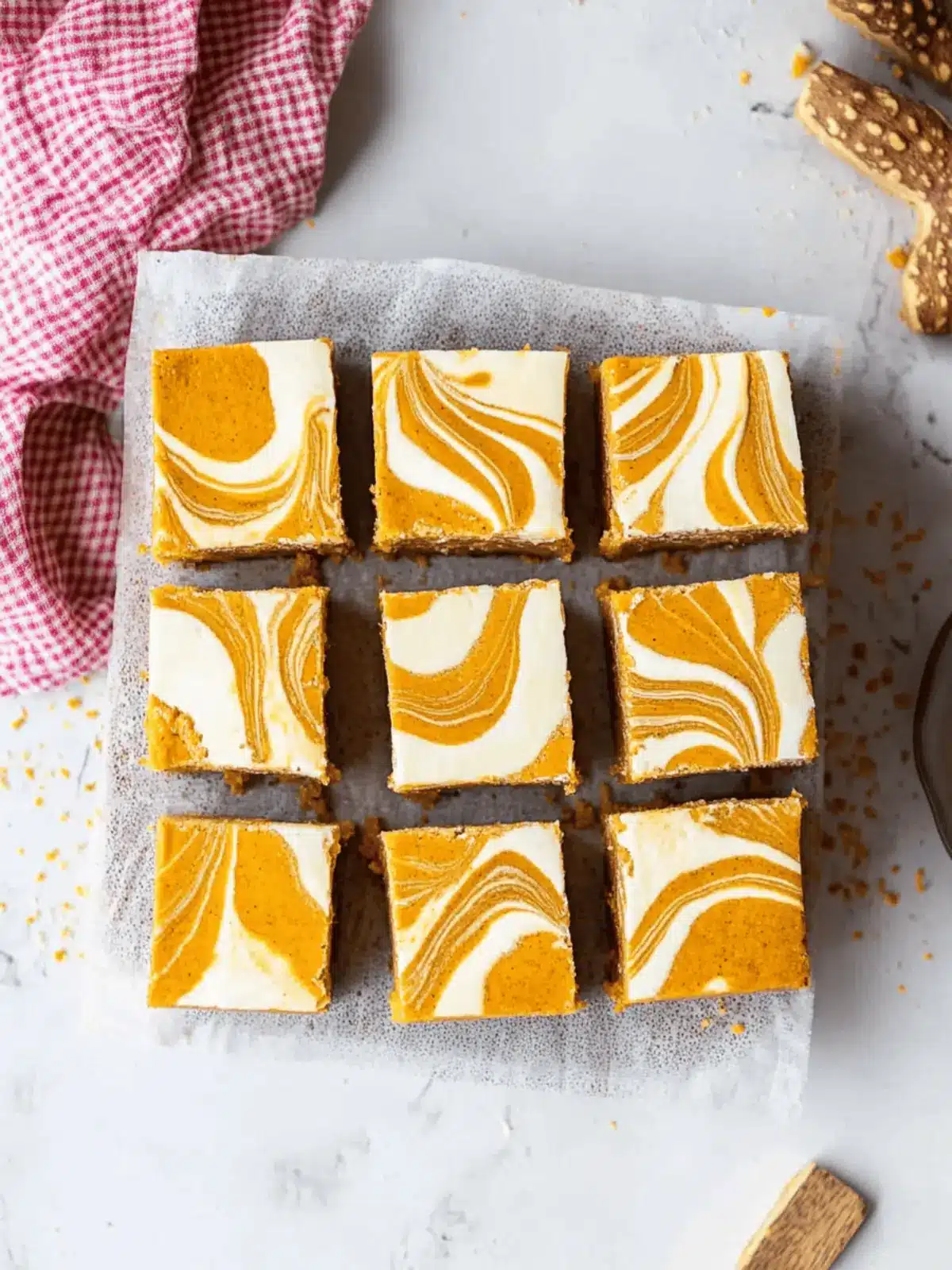 Pumpkin Cheesecake Bars