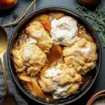 Dairy-Free Apple Cobbler with Cheddar Herb Biscuits
