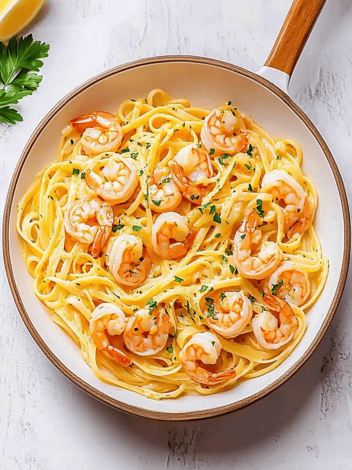 Garlic Butter Shrimp Pasta