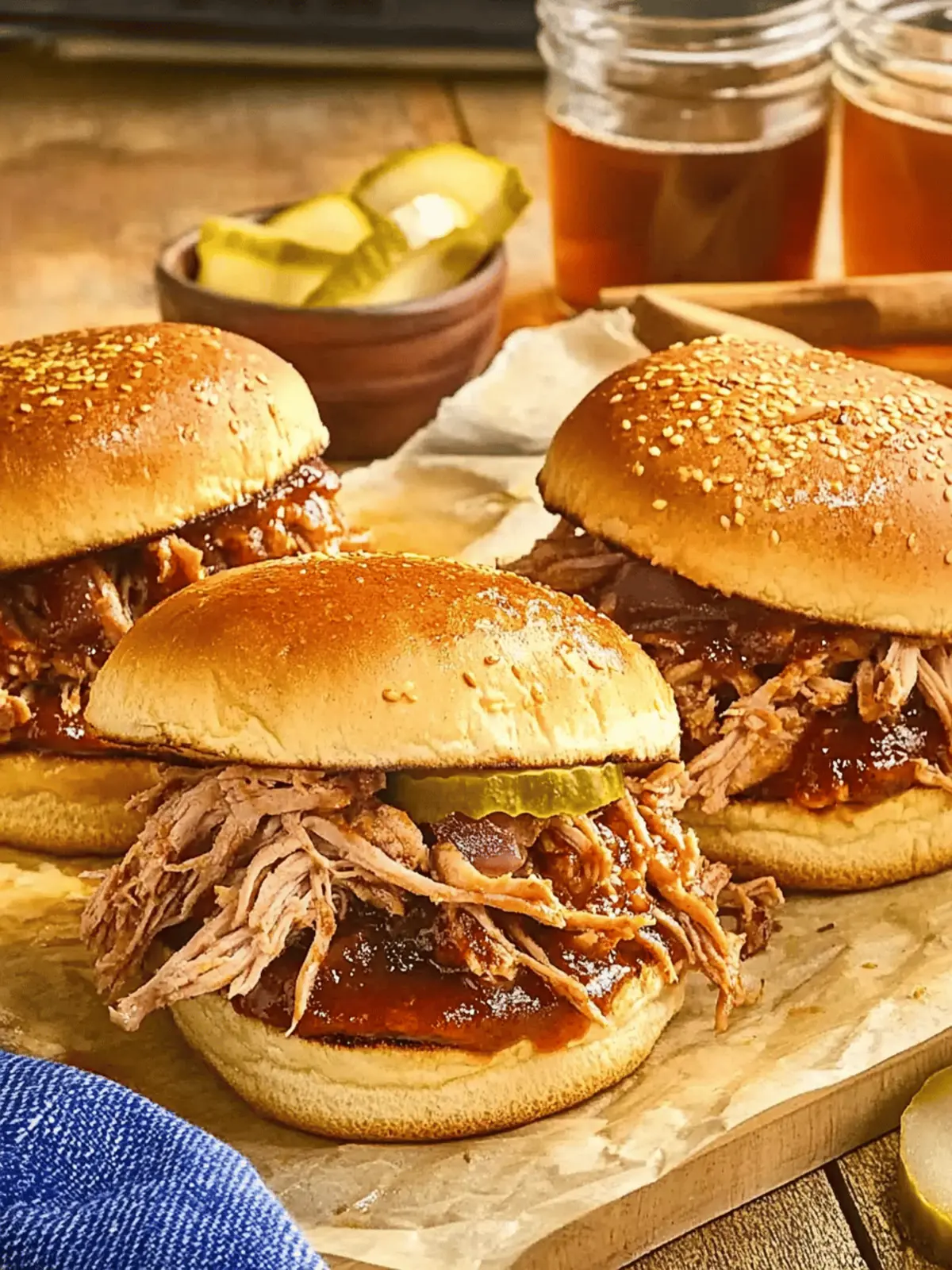 BBQ Pulled Pork Sandwiches