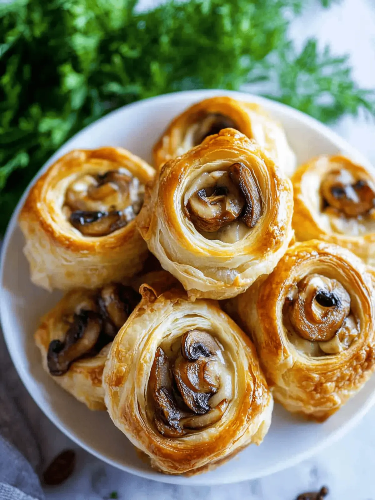 Mouthwatering Mushroom Puff Pastry Pinwheels You’ll Love 2 Mushroom Puff Pastry Pinwheels